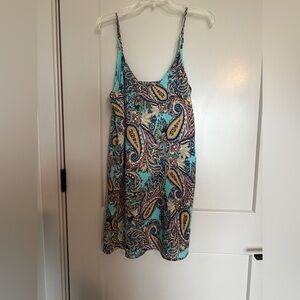 South Moon Under paisley mini slip dress.